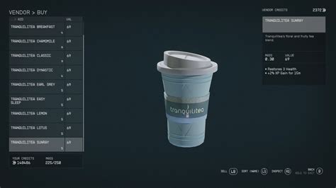 Where To Find the Tranquilitea Sunray in Starfield .